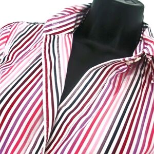 Banana Republic Women's  Sz Medium Stripe Button